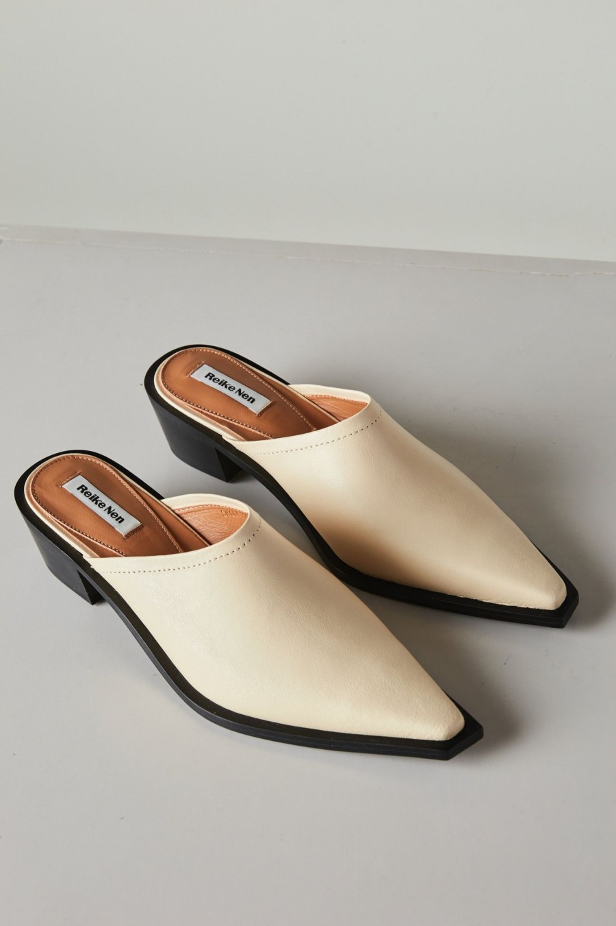 Accessories REIKE NEN | Reike Nen Pointed Mules In Ivory