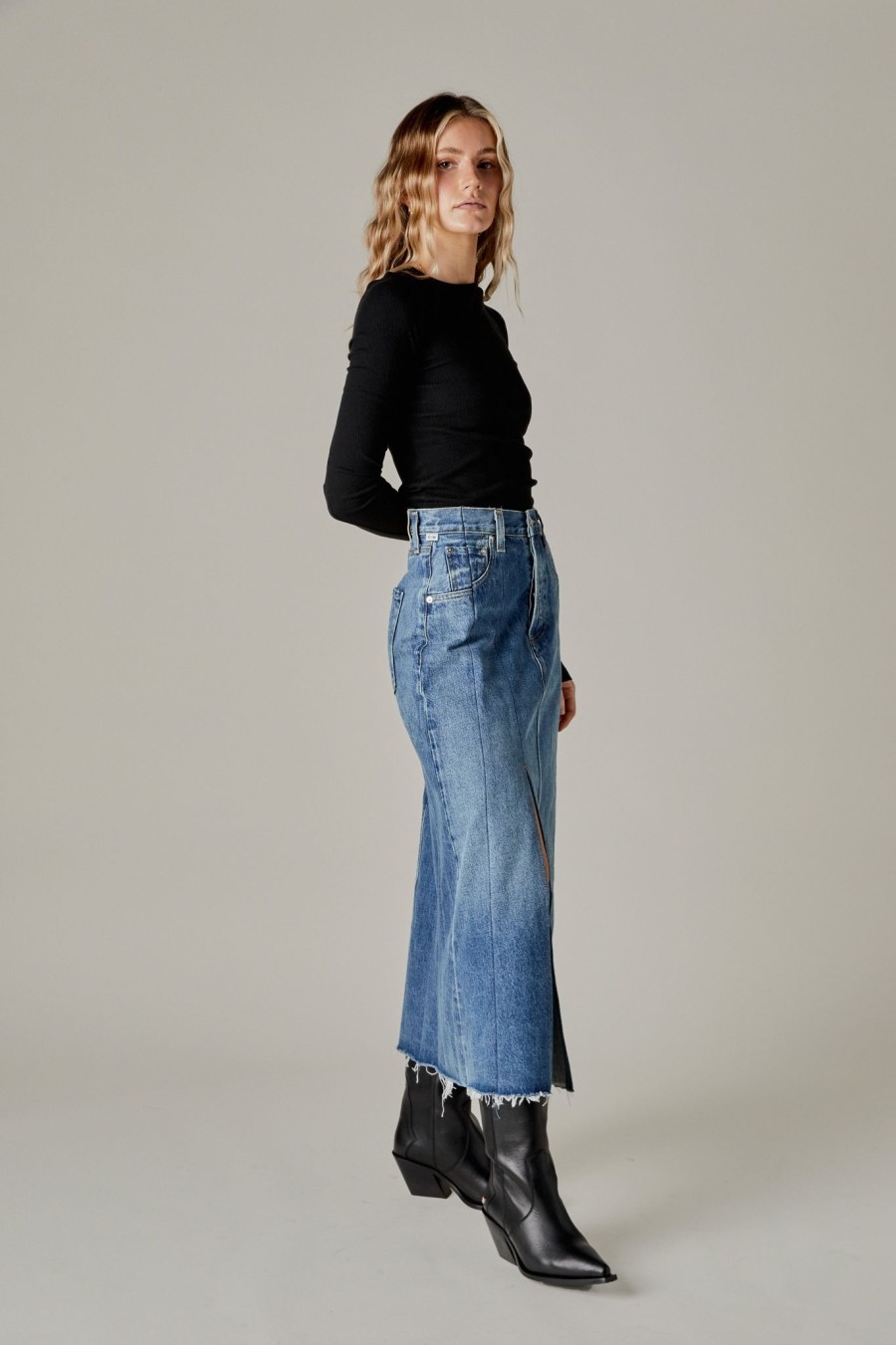 Clothing Citizens of Humanity | Citizens Of Humanity Raian Splice Rework Skirt