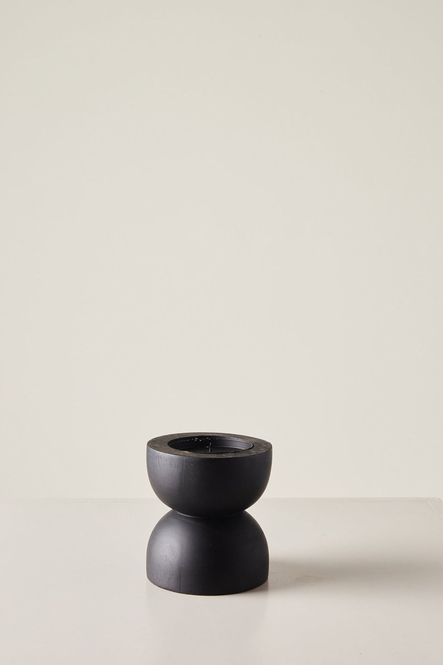 Home + Lifestyle Saardé | Saarde Small Toulin Candle Holder In Black