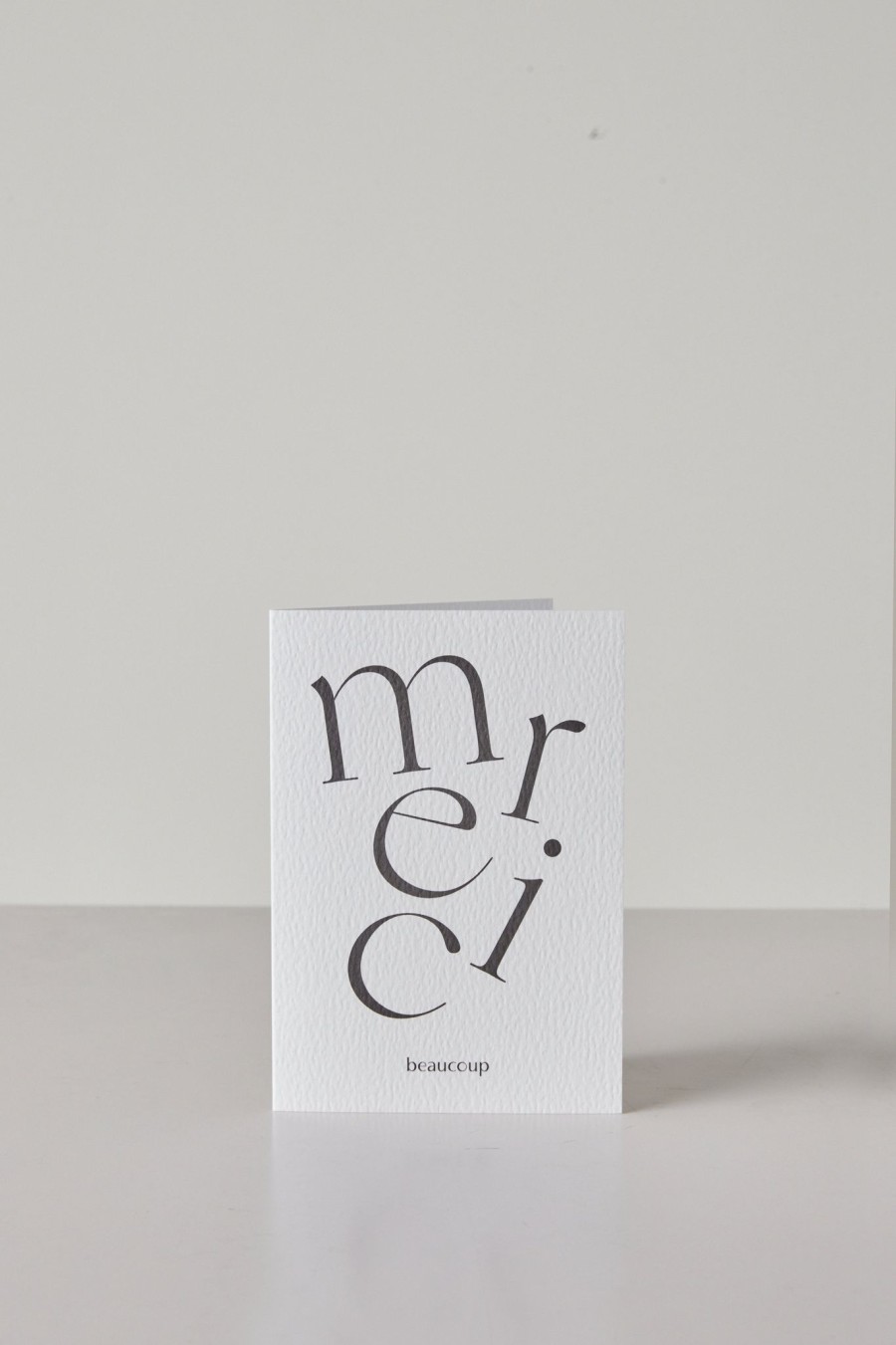 Home + Lifestyle Kinshipped | Kinshipped Serif Type Merci Beaucoup Thank You Card