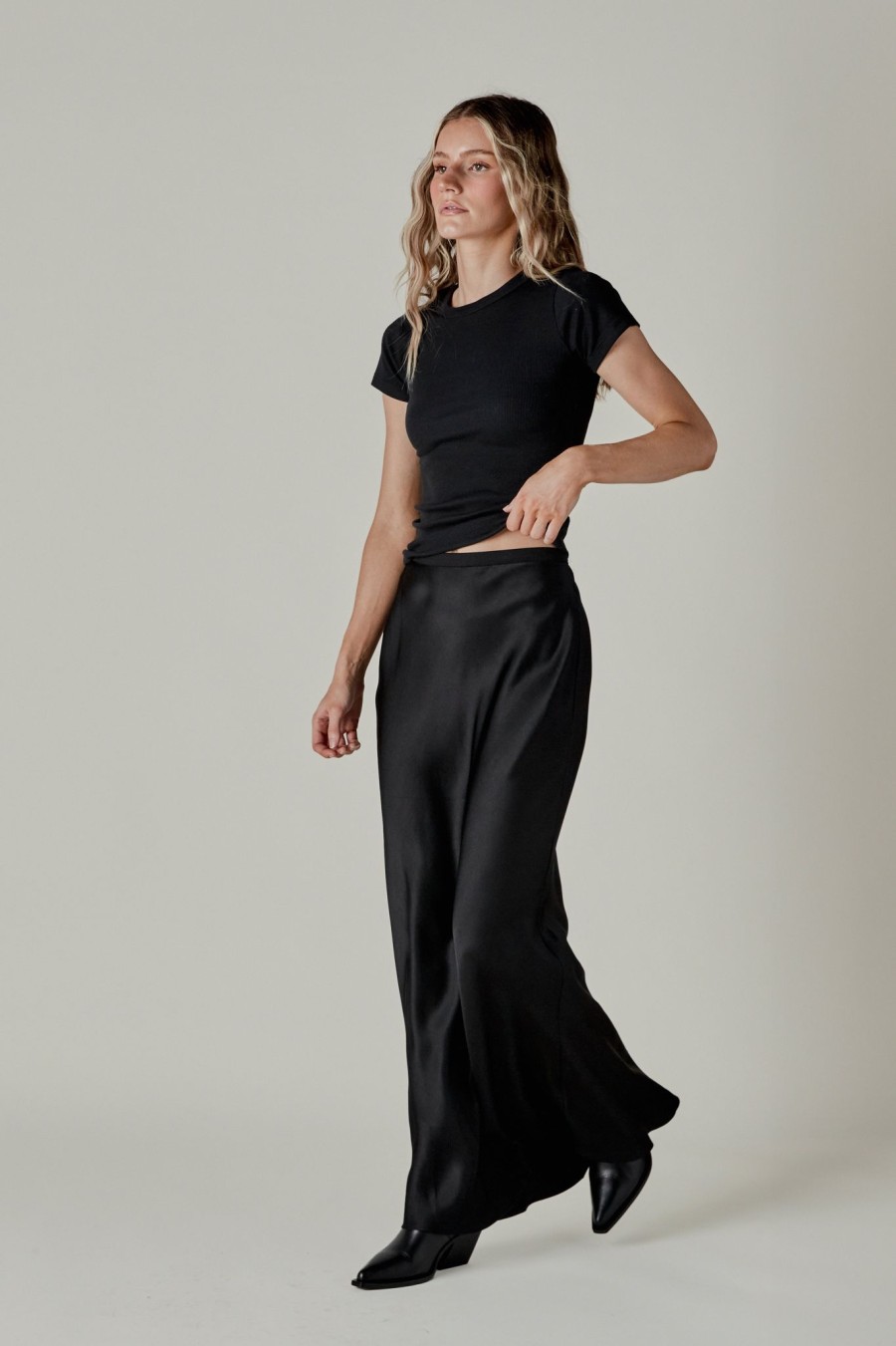 Clothing Anine Bing | Anine Bing Bar Silk Maxi Skirt