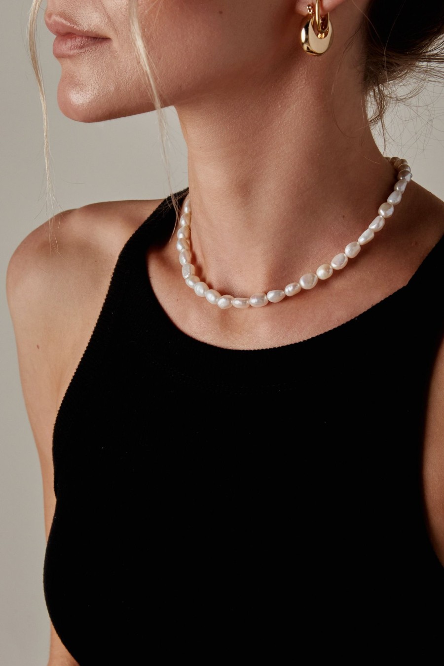 Accessories Kara Yoo | Kara Yoo Rice Pearl Necklace