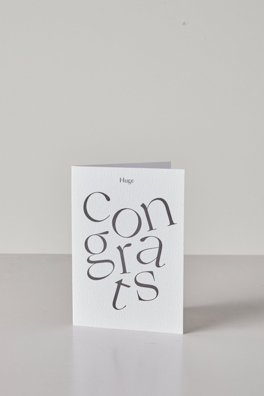 Home + Lifestyle Kinshipped | Kinshipped Serif Type Huge Congrats Card