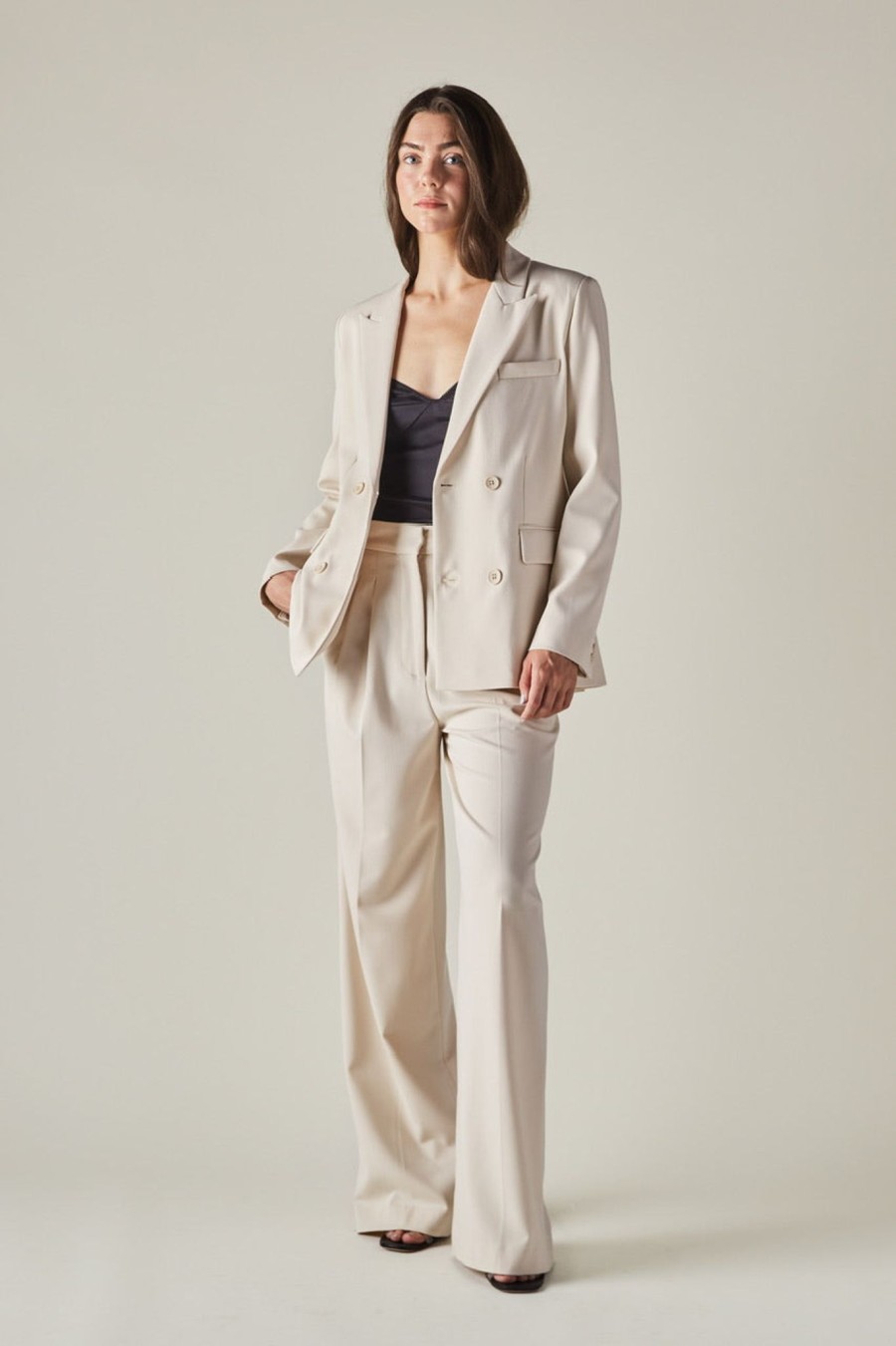 Clothing GREYVEN | Greyven Mulberry Blazer In Natural