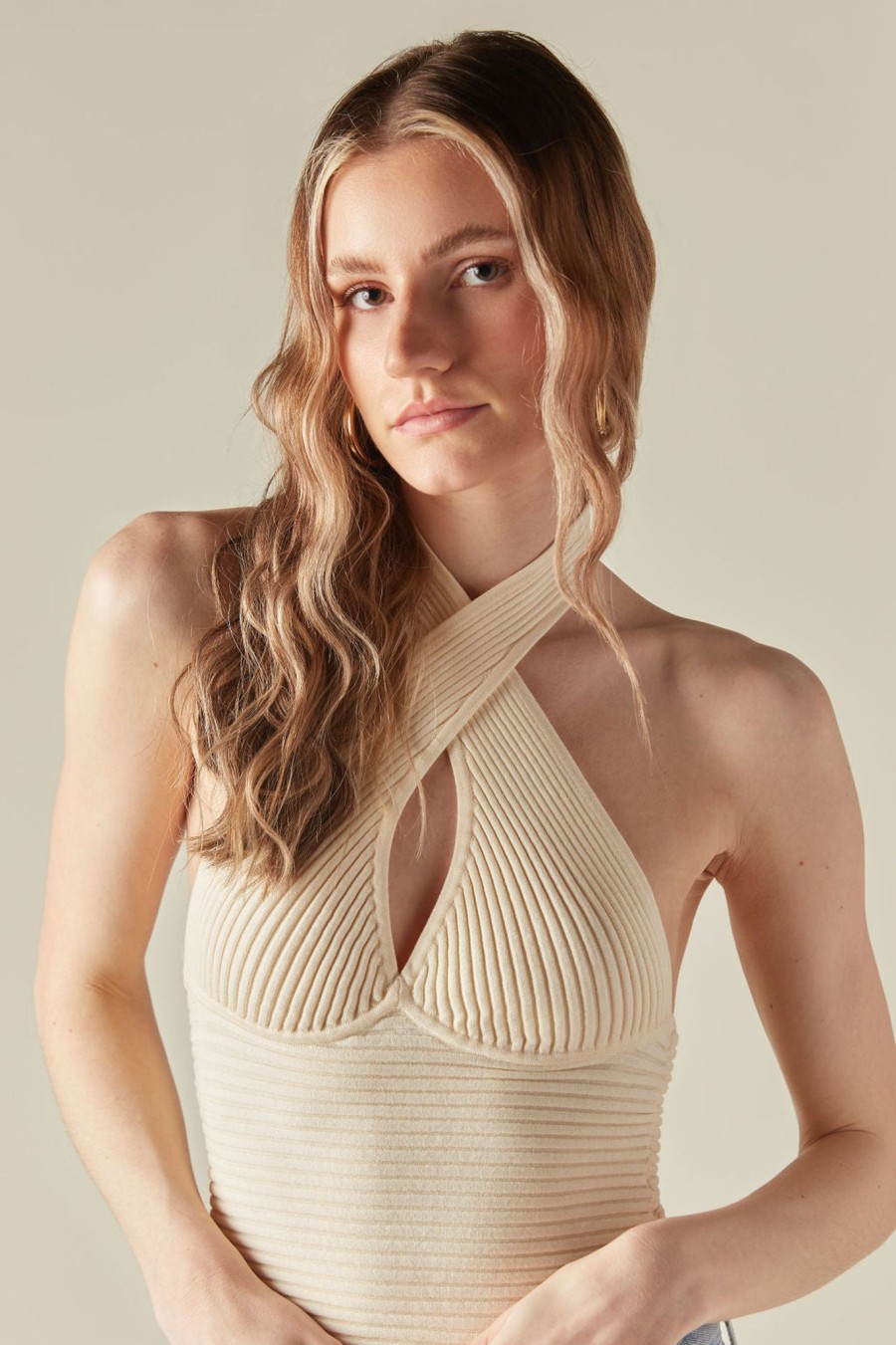 Clothing THE RANGE | The Range Knit Sweater Halter Tank