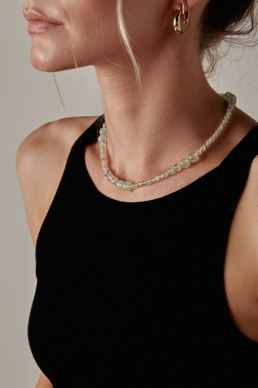 Accessories Kara Yoo | Kara Yoo Avery Necklace In Prehnite