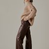 Clothing THE RANGE | The Range Faux Leather Wide Leg Pant